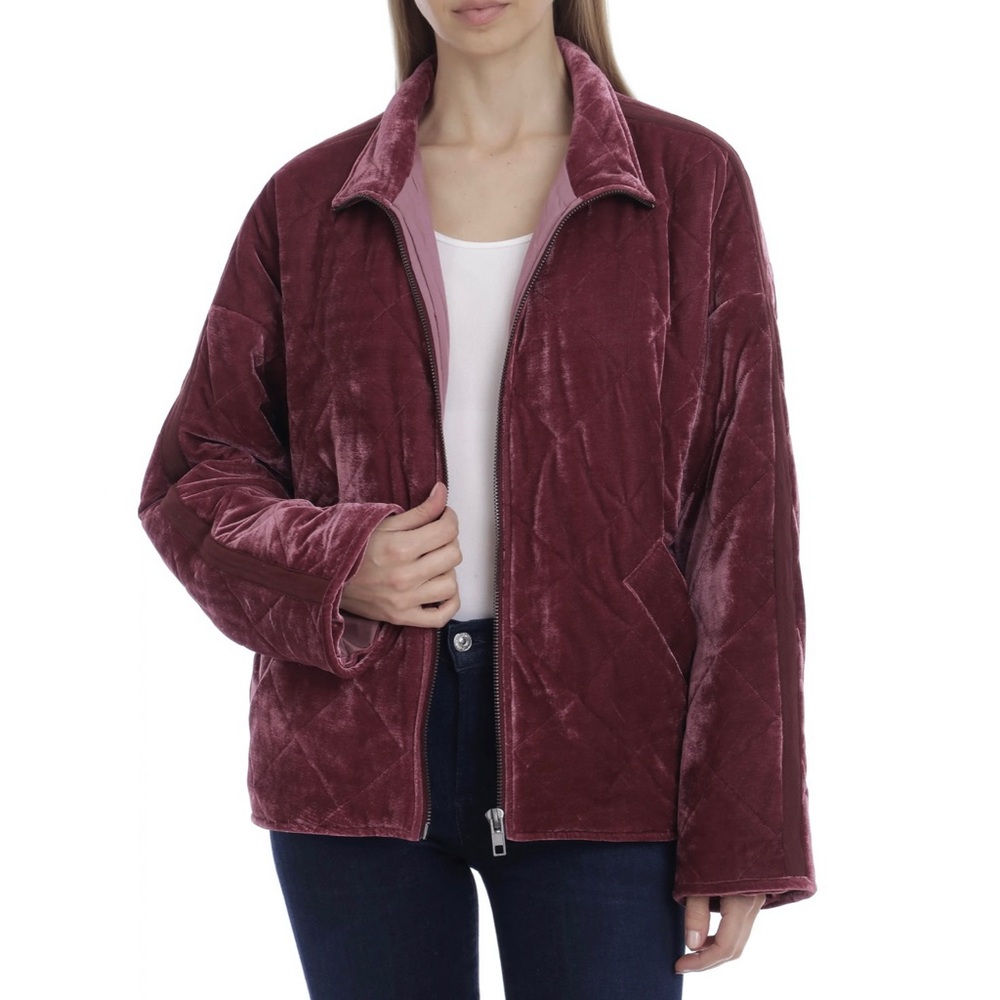 NEW AVEC LES FILLES QUILTED VELVET JACKET